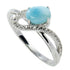 Bague larimar et topaze argent 925 - La Boite à Cailloux