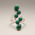 Bague Malachite Congo AA argent 925 - La Boite à Cailloux