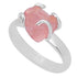 Bague morganite Brésil AA argent 925 - Taille 56 - La Boite à Cailloux