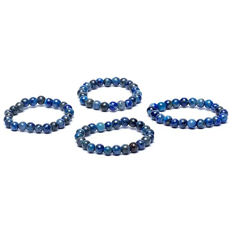 Bague perles Lapis - Lazuli Afghanistan A (boules 3mm) - La Boite à Cailloux