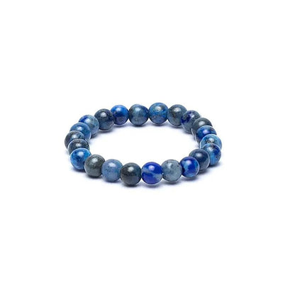 Bague perles Lapis - Lazuli Afghanistan A (boules 3mm) - La Boite à Cailloux