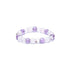 Bague perles Multi amethyste, cristal de roche, Quartz rose Brésil A (boules 3mm) - La Boite à Cailloux