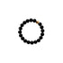 Bague perles Onyx Brésil A (boules 3mm) - La Boite à Cailloux