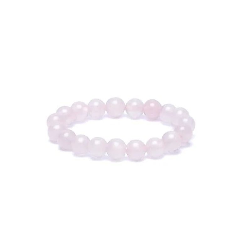Bague perles quartz rose Brésil A (boules 3mm) - La Boite à Cailloux