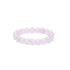 Bague perles quartz rose Brésil A (boules 3mm) - La Boite à Cailloux