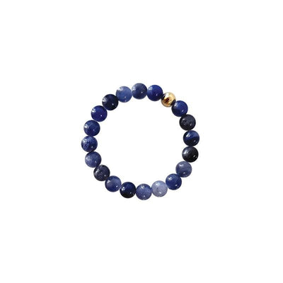 Bague perles Sodalite Brésil A (boules 3mm)