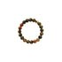 Bague perles Unakite Afrique du Sud A (boules 3mm) - La Boite à Cailloux
