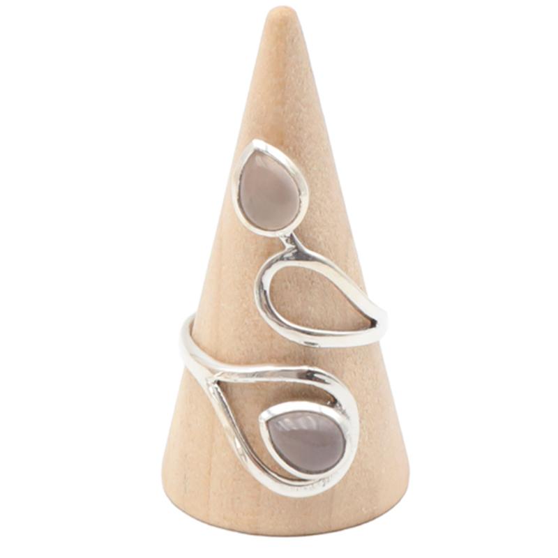 Bague quartz rose Brésil AA argent 925 - La Boite à Cailloux