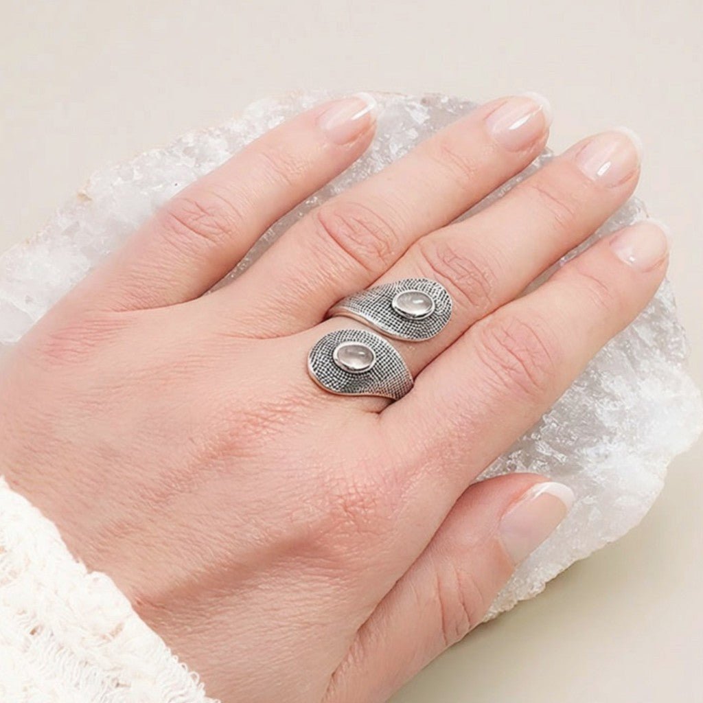 Bague quartz rose Brésil AA argent 925 - La Boite à Cailloux