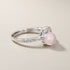 Bague quartz rose Madagascar AAA argent 925 Rhodié - La Boite à Cailloux