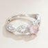 Bague quartz rose Madagascar AAA argent 925 Rhodié - La Boite à Cailloux