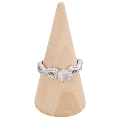Bague quartz rose Madagascar AAA argent 925 Rhodié - La Boite à Cailloux