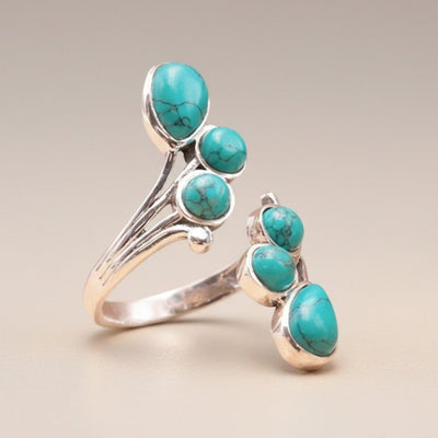 Bague Turquoise Chine AA argent 925