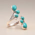 Bague Turquoise Chine AA argent 925 - La Boite à Cailloux