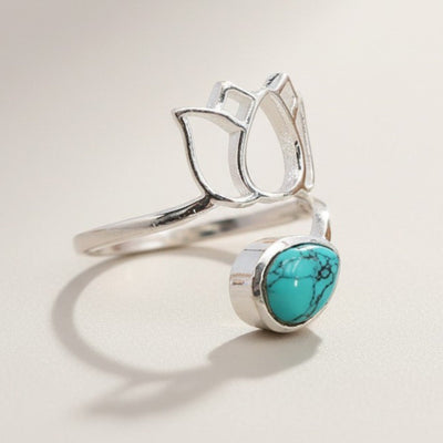 Bague Turquoise Chine AA argent 925