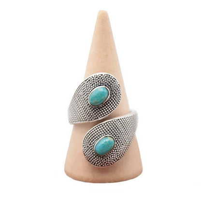 Bague Turquoise Mexique AA argent 925 - La Boite à Cailloux