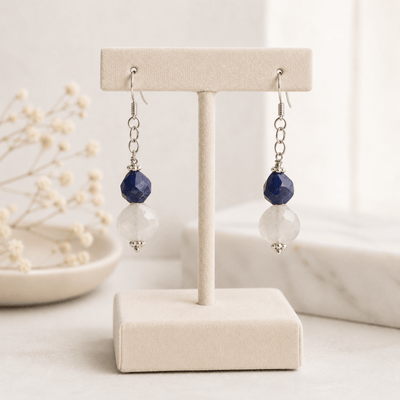 Boucles d'oreilles multipierres AA argent 925