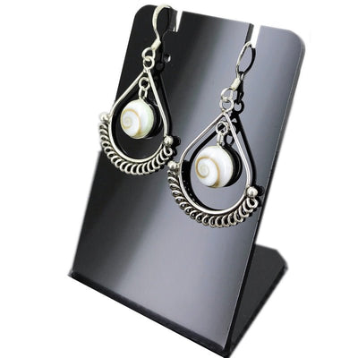925 silver Eye of Saint Lucia earrings