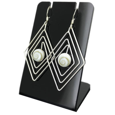 925 silver Eye of Saint Lucia earrings