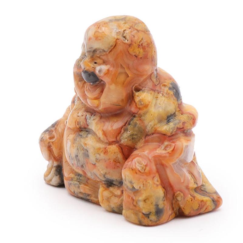 Bouddha agate crazy lace A - 40mm - La Boite à Cailloux