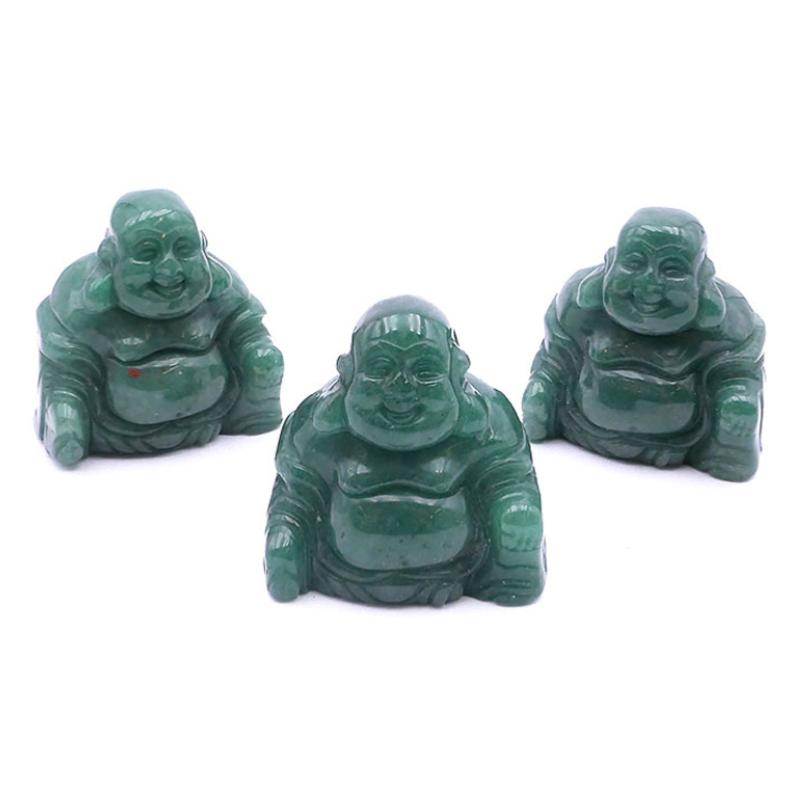 Bouddha aventurine verte Brésil A 40mm - La Boite à Cailloux