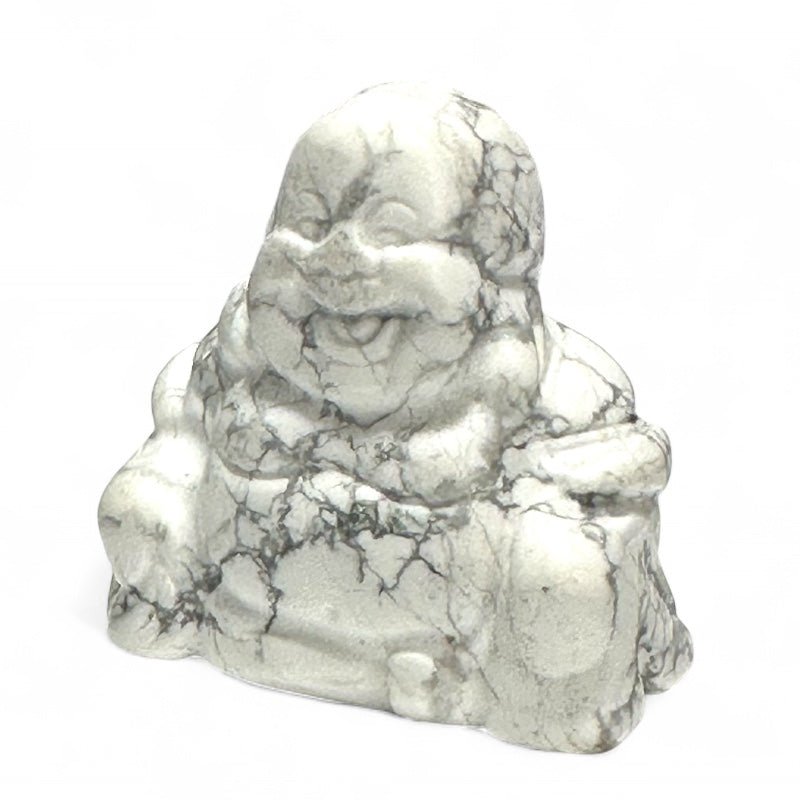 Bouddha howlite Zimbabwe A - 40mm - La Boite à Cailloux