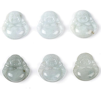 Bouddha jade de Chine (Jadéite) 24 - 26mm - La Boite à Cailloux
