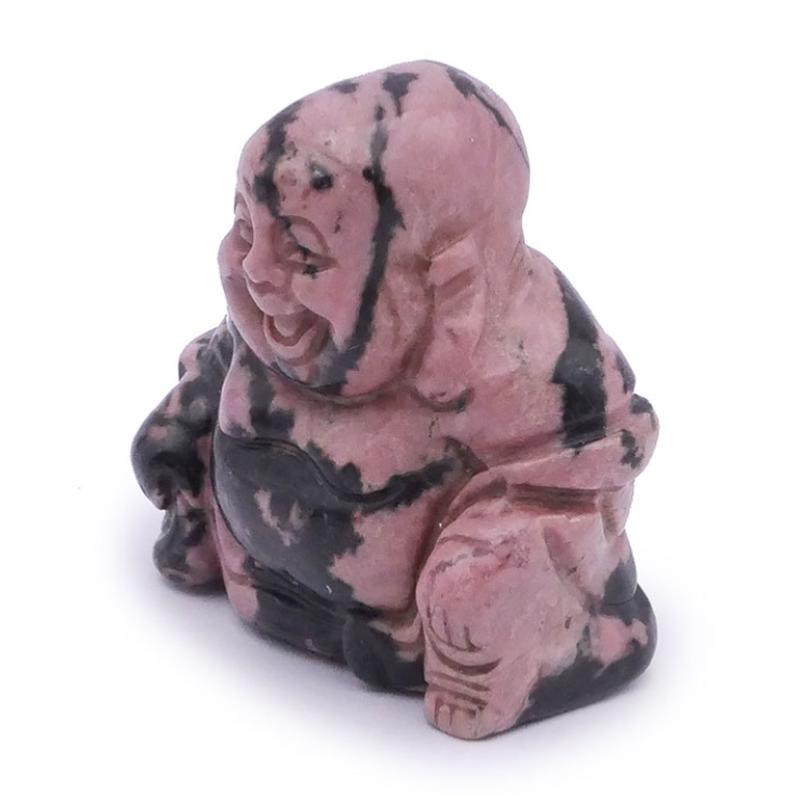 Bouddha rhodonite Madagascar A - 40mm - La Boite à Cailloux
