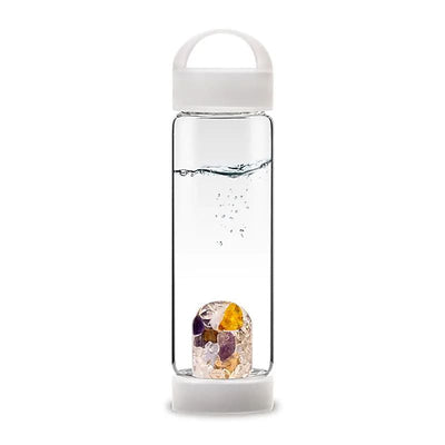 Bouteille d'eau pierres précieuses VitaJuwel ViA PRINA blanc