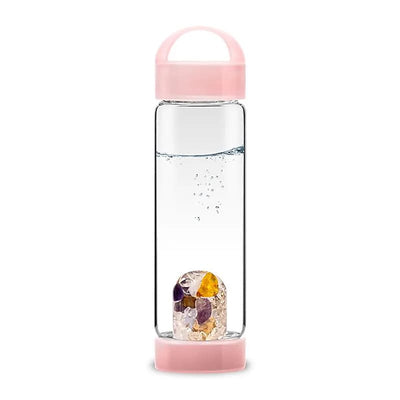 Bouteille d'eau pierres précieuses VitaJuwel ViA PRINA rose
