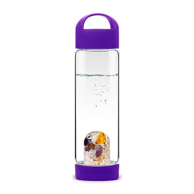 Bouteille d'eau pierres précieuses VitaJuwel ViA PRINA violet