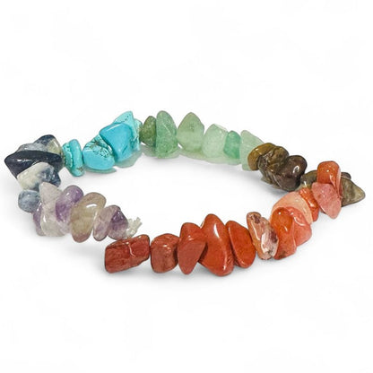 Bracelet 7 chakras A (perles baroques) - Modèle 2 - La Boite à Cailloux