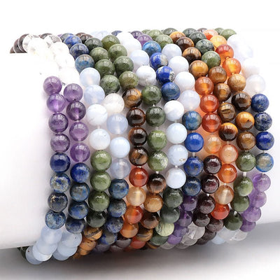 Bracelet 7 chakras modèle 4 A (boules 5-6mm)