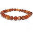 Bracelet agate bandée Brésil A (boules 7 - 8mm) - Taille L - La Boite à Cailloux