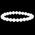 Bracelet agate blanche Inde AA (boules 7 - 8mm) - La Boite à Cailloux
