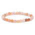 Bracelet agate Botswana rose A+ (boules 7 - 8mm) - La Boite à Cailloux