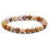 Bracelet agate crazy lace Mexique A (boules 7 - 8mm) - La Boite à Cailloux