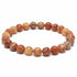 Bracelet agate de feu Brésil A (boules 7 - 8mm) - La Boite à Cailloux