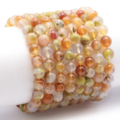 Fire agate bracelet Mexico A+ (8.5-9.5mm balls)