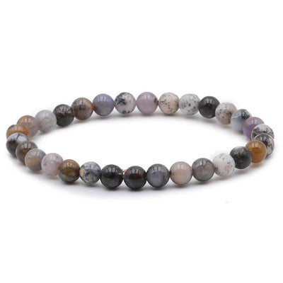 Brazil A dentrite agate bracelet (5-6mm balls)