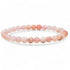 Bracelet agate fleur de cerisier Madagascar A (boules 5 - 6mm) - La Boite à Cailloux