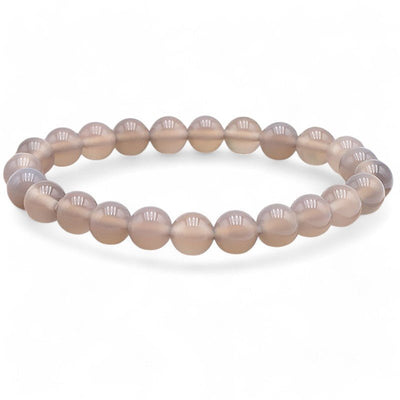 Botswana A gray agate bracelet (7-8mm balls)