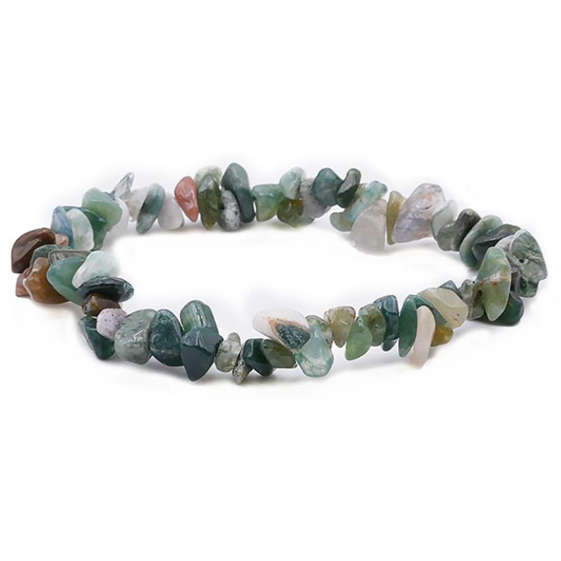 Bracelet agate Indienne A (perles baroques) - La Boite à Cailloux
