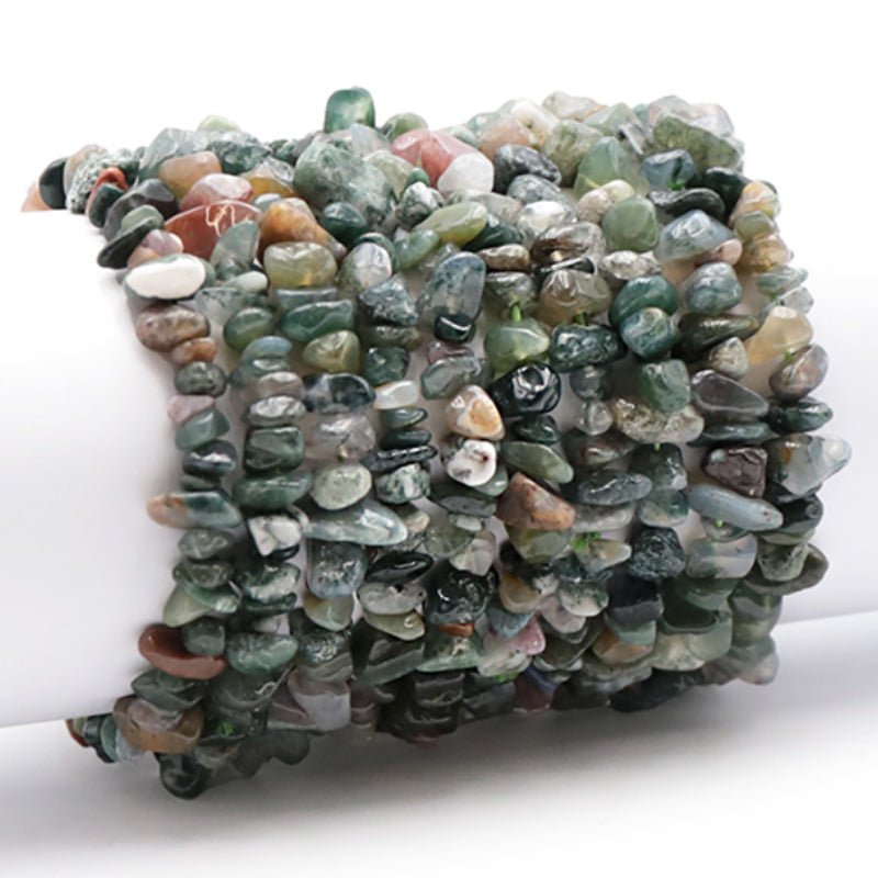 Bracelet agate Indienne A (perles baroques) - La Boite à Cailloux