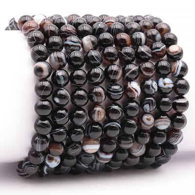 Madagascar A cherry blossom agate bracelet (7-8mm balls)