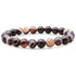 Bracelet agate oeil Brésil AAA (boules 7 - 8mm) - La Boite à Cailloux