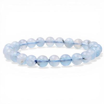Bracelet aigue marine Brésil AA (boules 7,5-8,5mm)