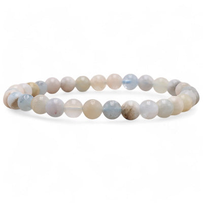 Bracelet aigue marine multicolore Brésil AB (boules de 5-6mm)