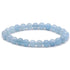 Bracelet aigue marine Namibie A+ (boules 7 - 8mm) - La Boite à Cailloux