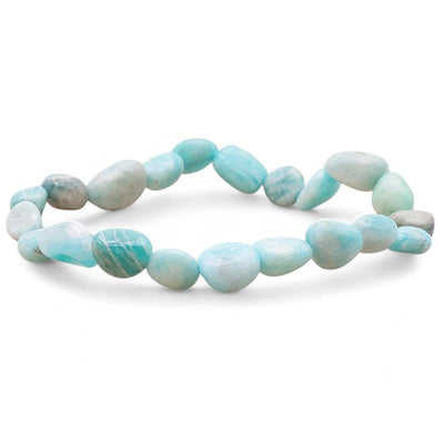 Pulsera Amazonita Perú A+ granos 5-7mm